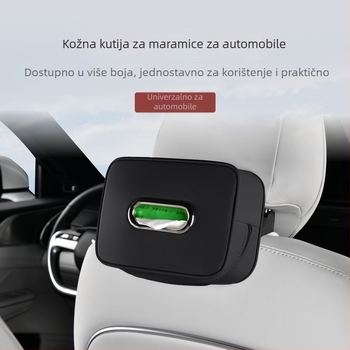 Kožna kutija za maramice u automobilu, visi interijer dodatak