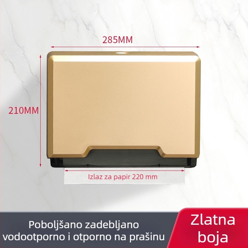 Zidna vodootporna kutija za maramice za kupaonicu – bez bušenja, za kućnu i poslovnu upotrebu