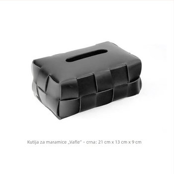 Kožna kutija za maramice s kariranim uzorkom, za automobil i dom, minimalistička, višefunkcionalna, elegantna i jedinstvena