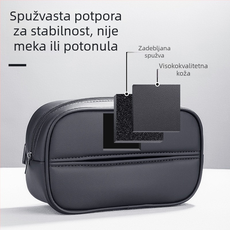 Kožna kutija za maramice u automobilu s nosačem naslona za ruku, za stražnji dio, univerzalni automobilski dodatak