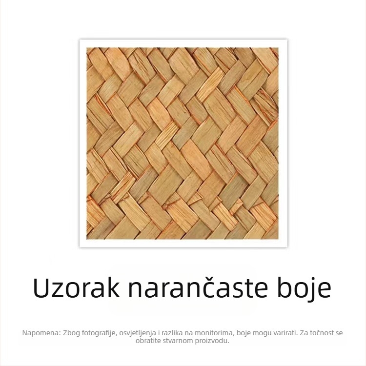 Okrugla košara od slame za biljke i kozmetiku, stolni organizator
