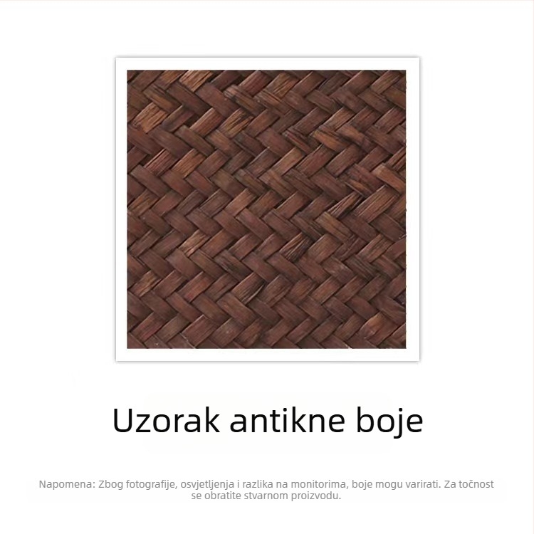 Okrugla košara od slame za biljke i kozmetiku, stolni organizator