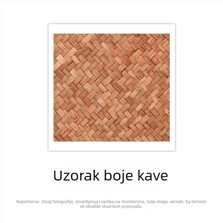Okrugla košara od slame za biljke i kozmetiku, stolni organizator