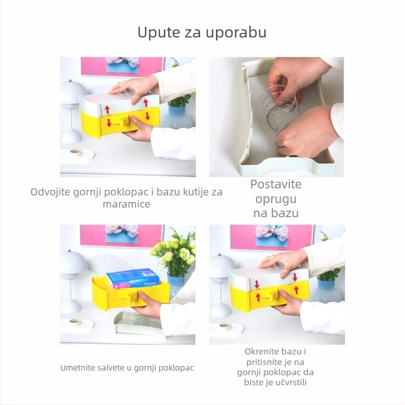Lohas kreativna kutija za maramice s dizajnom blokova za dnevni boravak i kupaonicu