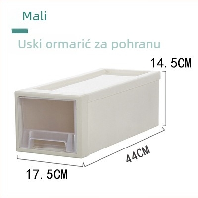 Velika plastična kutija s ladicama za donje rublje i čarape – 18L, za odjeću i igračke