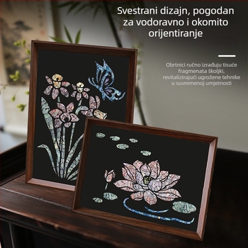 DIY komplet za sliku u okviru s sedefom — ručno izrađeni materijali za dekoraciju stola, kreativan poklon za rođendan i suvenir