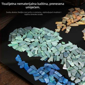 DIY komplet za sliku u okviru s sedefom — ručno izrađeni materijali za dekoraciju stola, kreativan poklon za rođendan i suvenir