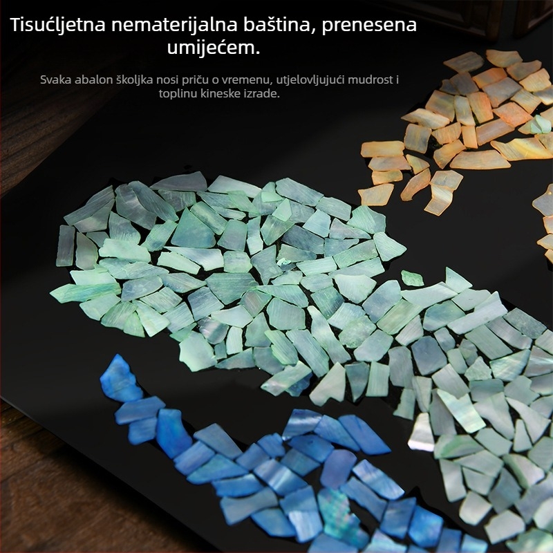 DIY komplet za sliku u okviru s sedefom — ručno izrađeni materijali za dekoraciju stola, kreativan poklon za rođendan i suvenir