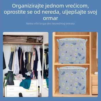 Torbe za skladištenje s zatvaračem za odjeću i pokrivače, netkani materijal, velika zapremina