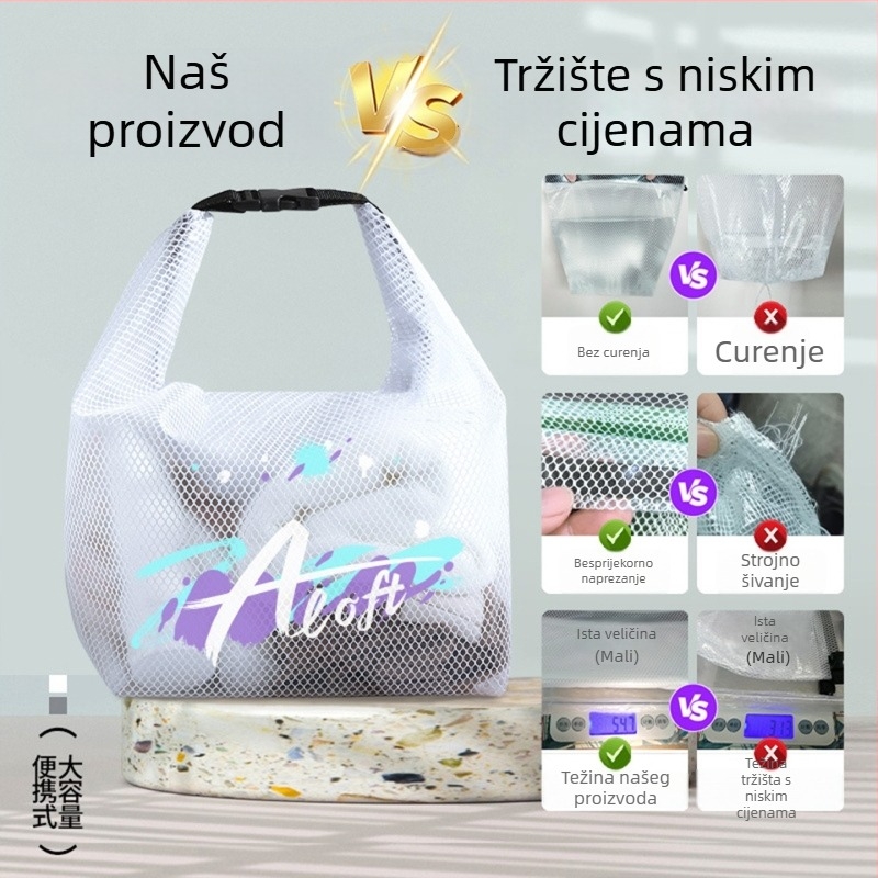 Vodootporna torba za pohranu fitness odjeće, kupaćih kostima i higijenskih potrepština, velika kapaciteta, torba sa šnonom za putovanja