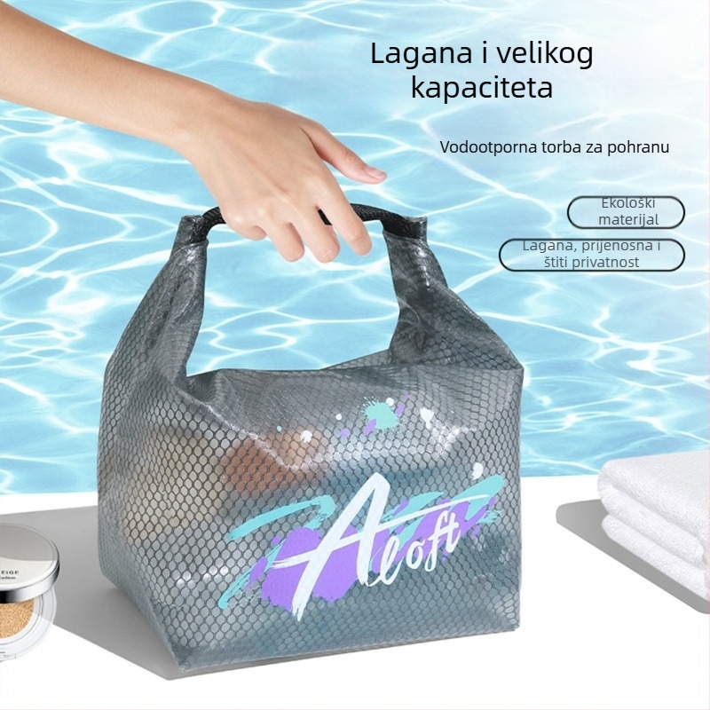 Vodootporna torba za pohranu fitness odjeće, kupaćih kostima i higijenskih potrepština, velika kapaciteta, torba sa šnonom za putovanja
