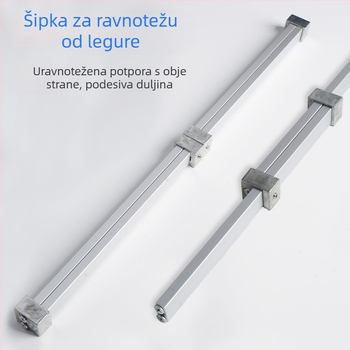 Pneumatska podrška za vertikalno preklopna vrata ormara – hardver dodatak