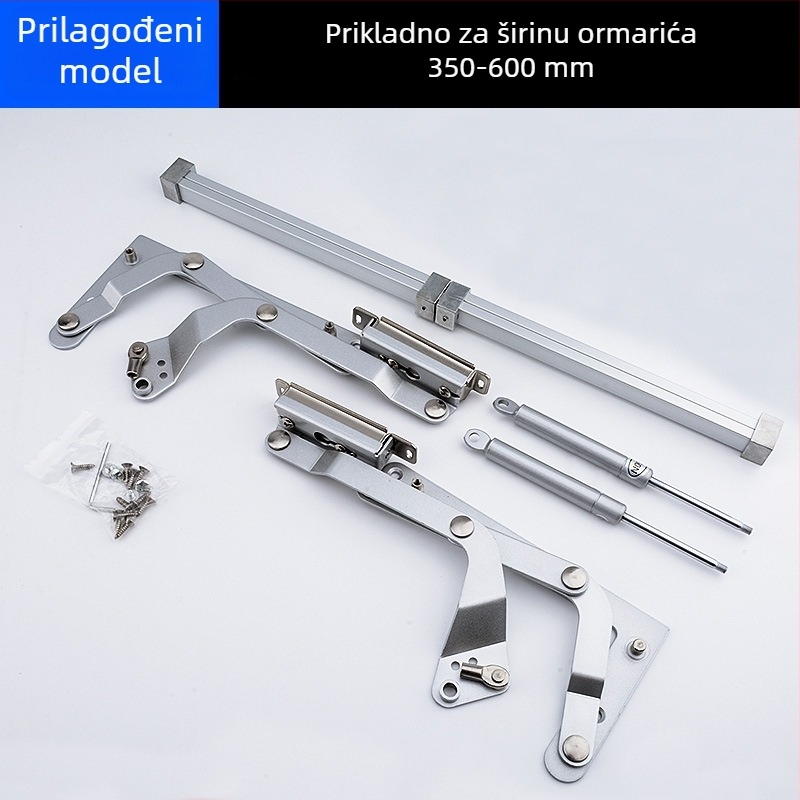 Pneumatska podrška za vertikalno preklopna vrata ormara – hardver dodatak