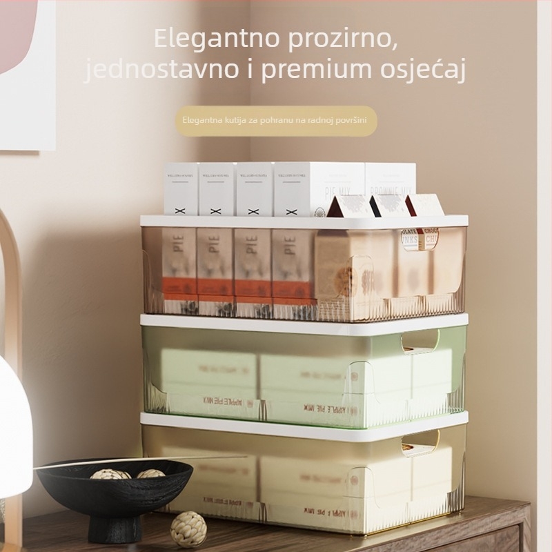 Plastični organizator za stolno korištenje, A4 dokumente, pravokutna kutija za pohranu dokumenata