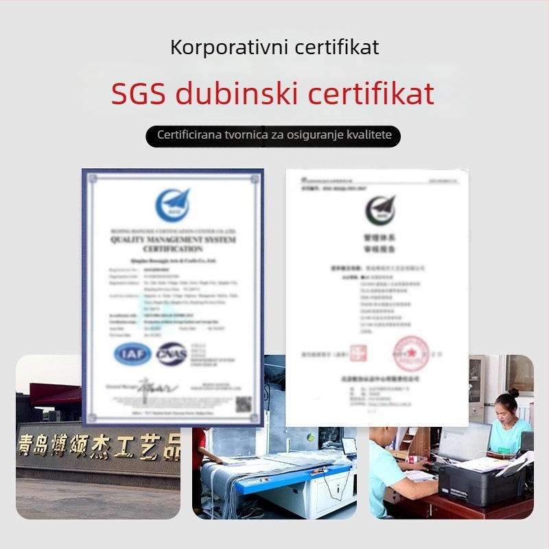 Bosongjie koš za pohranu od pamuka i lana, s ladicama, sklopivi stolni organizator za igračke i knjige
