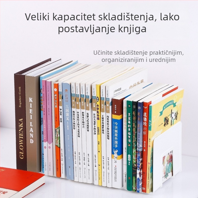 Stojak za knjige s pet kolona za stolno korištenje