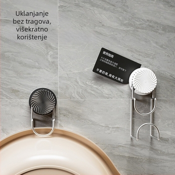 Okretni držač za umivaonik od nehrđajućeg čelika sa usisnom čašom, zidni
