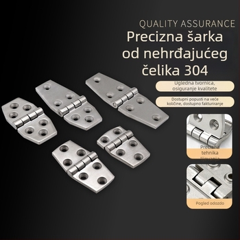 Ht067 Panta za vrata ormara od 304 nehrđajućeg čelika, teški industrijski dizajn, oblik ventilatora