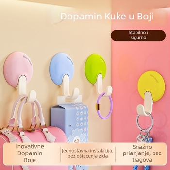 Dopamin mini ljepljive vješalice – bez bušenja zida, uklanjanje bez tragova, čvrste za male predmete