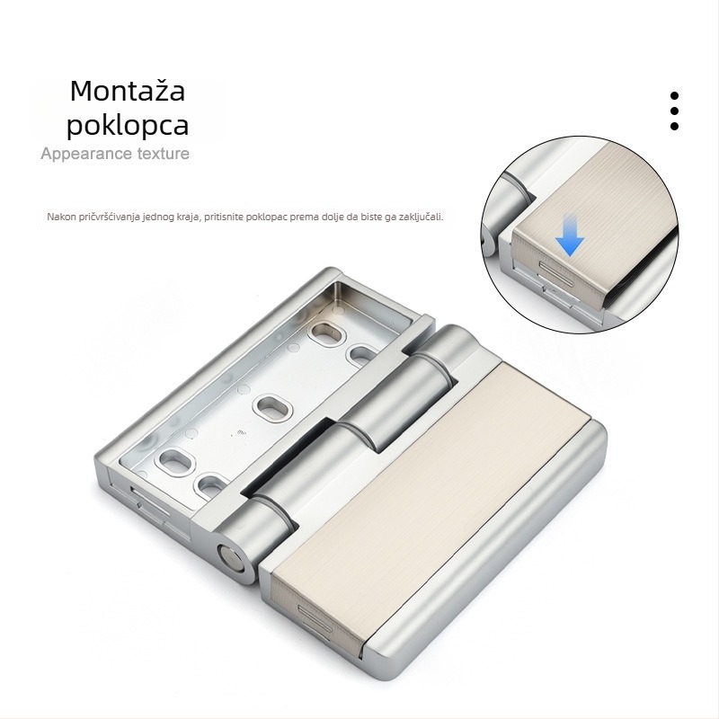 CL251 teški šarniri za vrata ormara, cinkova zlitina, elektroplatirani završetak, moderan minimalistički stil