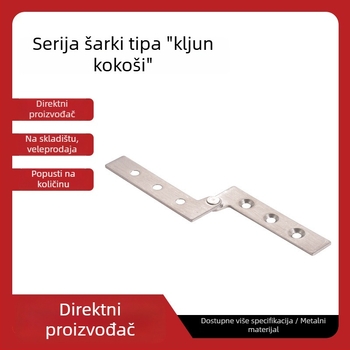 Šarnir od nehrđajućeg čelika – skriveni šarniri s gornjom i donjom osovinom, 180° otvaranje vrata