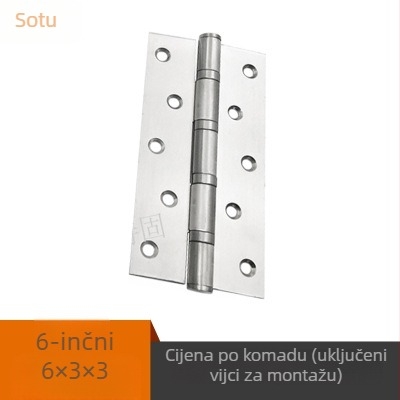 8-inčni šarki od nehrđajućeg čelika za masivne drvene vrata, proširene i produžene 6-inčne šarke, sklopne, tih ležaj, teška konstrukcija