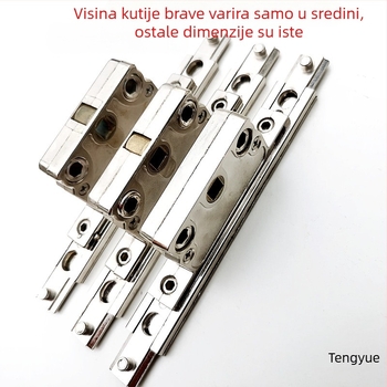 Termoizolirani aluminijski set za vrata i prozore: pogon, kućište zaključavanja, integrirani spojni štap, dvostruko zaključavanje za otvaranje prozora — Noto pribor