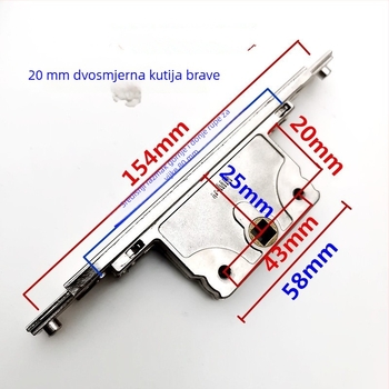 Termoizolirani aluminijski set za vrata i prozore: pogon, kućište zaključavanja, integrirani spojni štap, dvostruko zaključavanje za otvaranje prozora — Noto pribor
