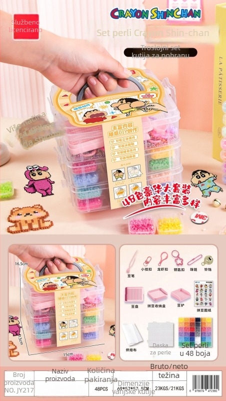 Originalni Sanrio set za izradu s perlicama – DIY komplet za 3D izradu perli