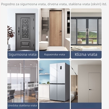 Hidraični zatvarač vrata, lagani luksuz, tih rad, ojačan amortizer i zaštita od udara za vrata koja se otvaraju prema van, skriveni kućni hardver