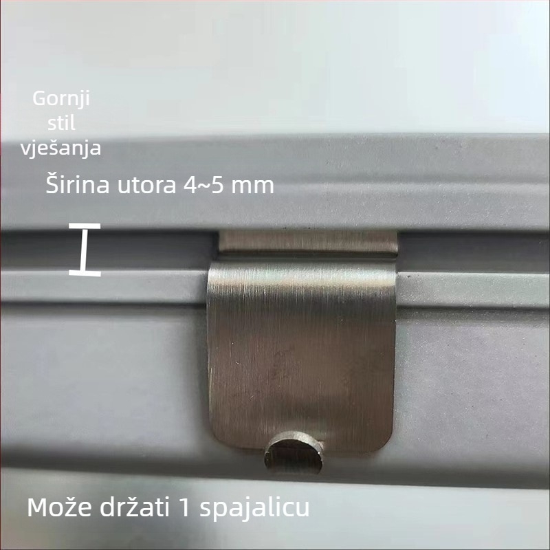 Dugi klips za dokumente i držač za stolni organizator, za uredske pregrade