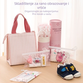 Prozirne vrećice za odlaganje odjeće s prstenom za povlačenje – višestruka namjena za putovanja, slatki crtani stil