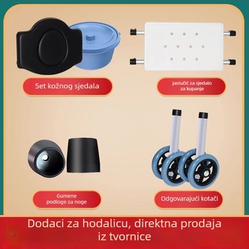 Univerzalni dodaci za hodalicu: ploča za WC, ploča za bidet, sjedeća ploča i podloga za stopala za starije osobe