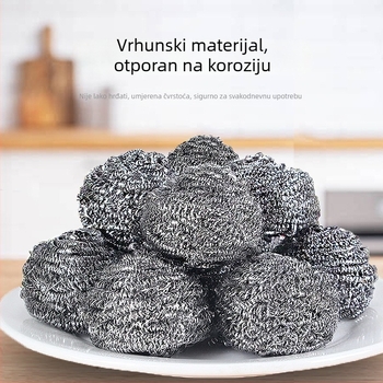 Kuhinjska čelična žičana kugla za čišćenje – kugla za ribanje posuđa i lonaca