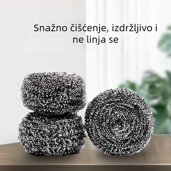 Kuhinjska čelična žičana kugla za čišćenje – kugla za ribanje posuđa i lonaca