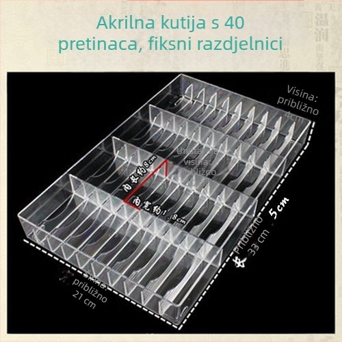 Drvena kutija za narukvice s 10 ili 20 pretinaca, za jade narukvice, zlatne i srebrne – izlaganje i pohrana nakita