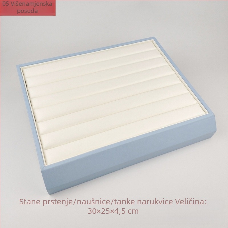 Stalak za izlaganje nakita: srebrni nakit, platinski prikaz, prikaz bisera, prikaz narukvica, plava ogrlica