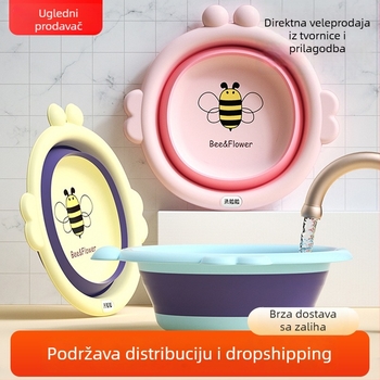 Sklopiva viseća dječja umivaonica za lice s crtičnim dizajnom
