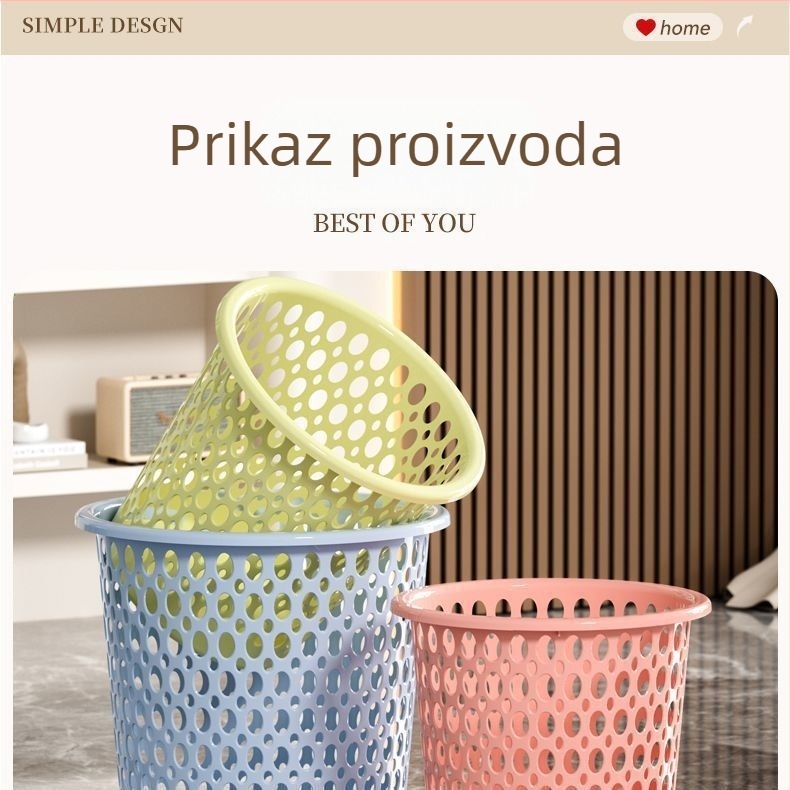 Kuhinjski smećar s čvrstim dizajnom, kućni otpad i višenamjenski koš za skladištenje za dnevni boravak, spavaću sobu i kupaonicu