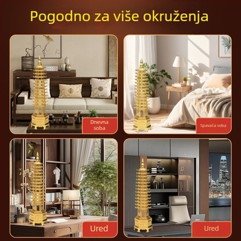 Slitinski toranj za stolni prostor: ukras za napredovanje karijere i uspjeh na ispitima