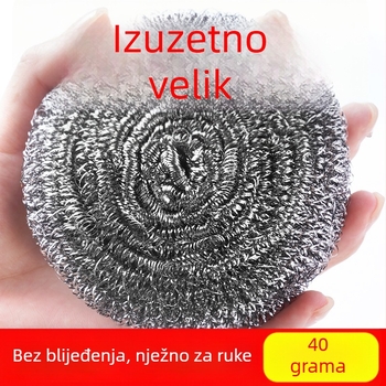 40 g čelična žična kuglica s držalom za čišćenje posuđa i lonaca