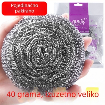 40 g čelična žična kuglica s držalom za čišćenje posuđa i lonaca