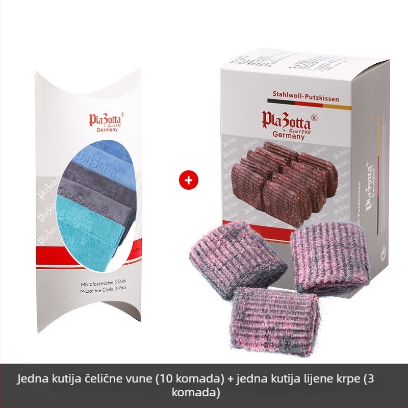 Nehrđajuća čelična kugla za čišćenje s sapunom za kuhinju; uklanja masnoću bez grebanja posuđa.