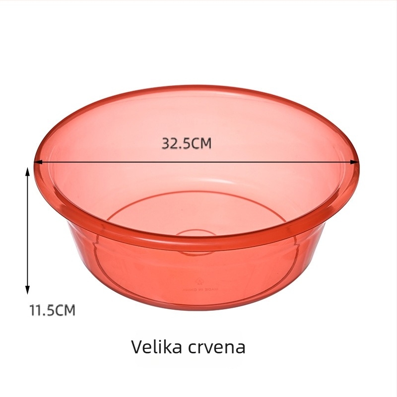 Prozirno veliko plastično korito za pranje – pogodno za čišćenje lica, stopala, odjeće i povrća