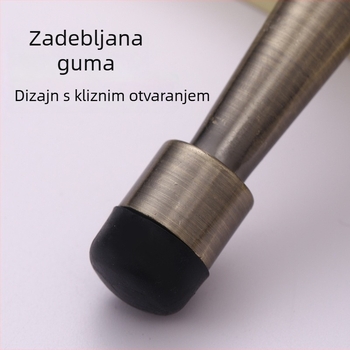 Dveri od cinkovog legura s magnetskim gumastim bufferom – tih, zidni, za drvena vrata kupaonice i spavaće sobe