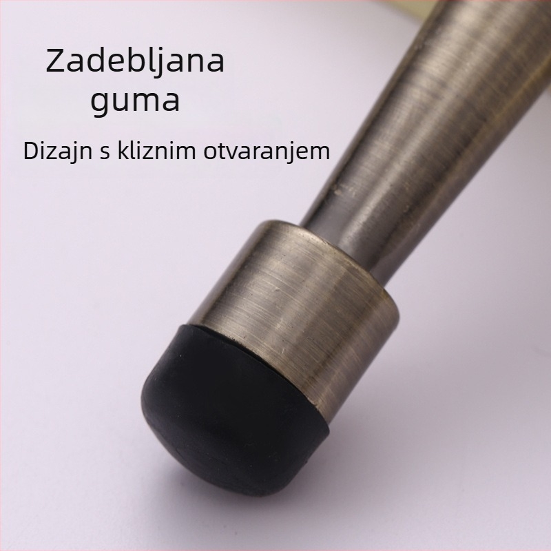 Dveri od cinkovog legura s magnetskim gumastim bufferom – tih, zidni, za drvena vrata kupaonice i spavaće sobe