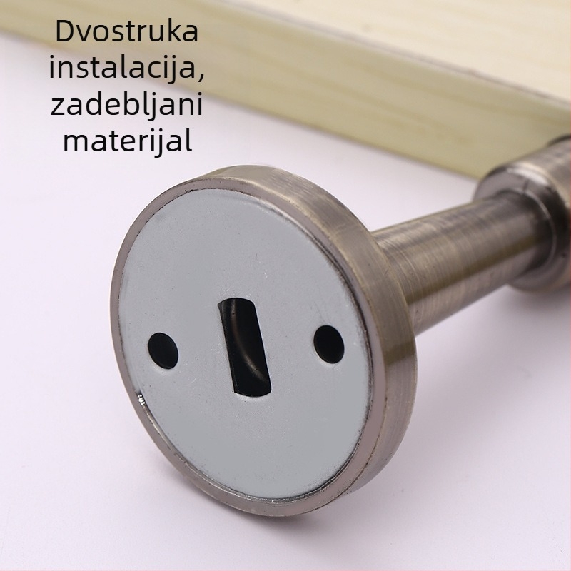Dveri od cinkovog legura s magnetskim gumastim bufferom – tih, zidni, za drvena vrata kupaonice i spavaće sobe