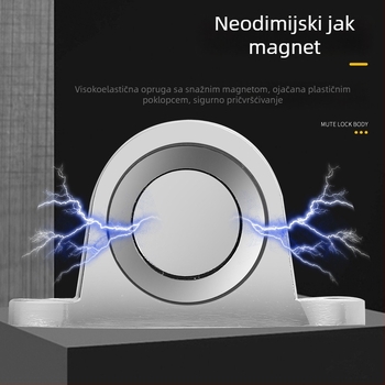 Podnožno postavljeni držač vrata s jakim magnetom, zaštita od sudara iza vrata, pričvršćeno u kupaonici