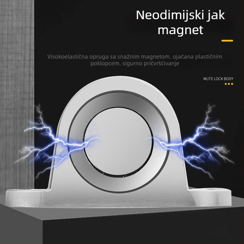 Podnožno postavljeni držač vrata s jakim magnetom, zaštita od sudara iza vrata, pričvršćeno u kupaonici