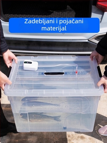Integrirana posuda za žive ribe s automobilno montiranim transportnim spremnikom, zaštita za ribe, posuda za vodu, ribarska kutija, akvarij za ribe, spremnik za uzgoj kornjača
